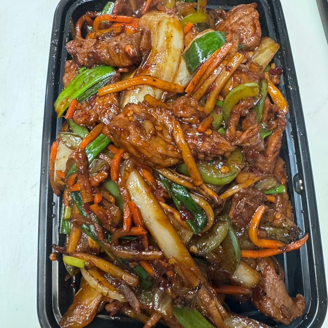 Hot & Spicy Shredded Beef.