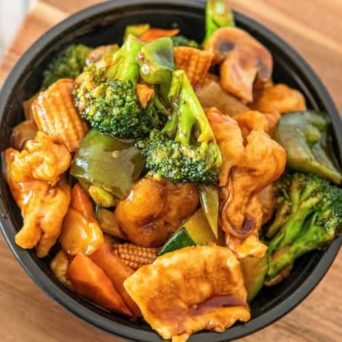 Chicken with Chinese Vegs.
