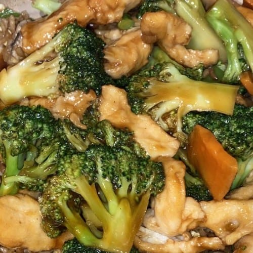 Chicken with Broccoli.