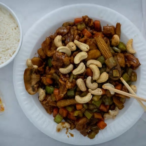 Chicken with Cashew Nuts.