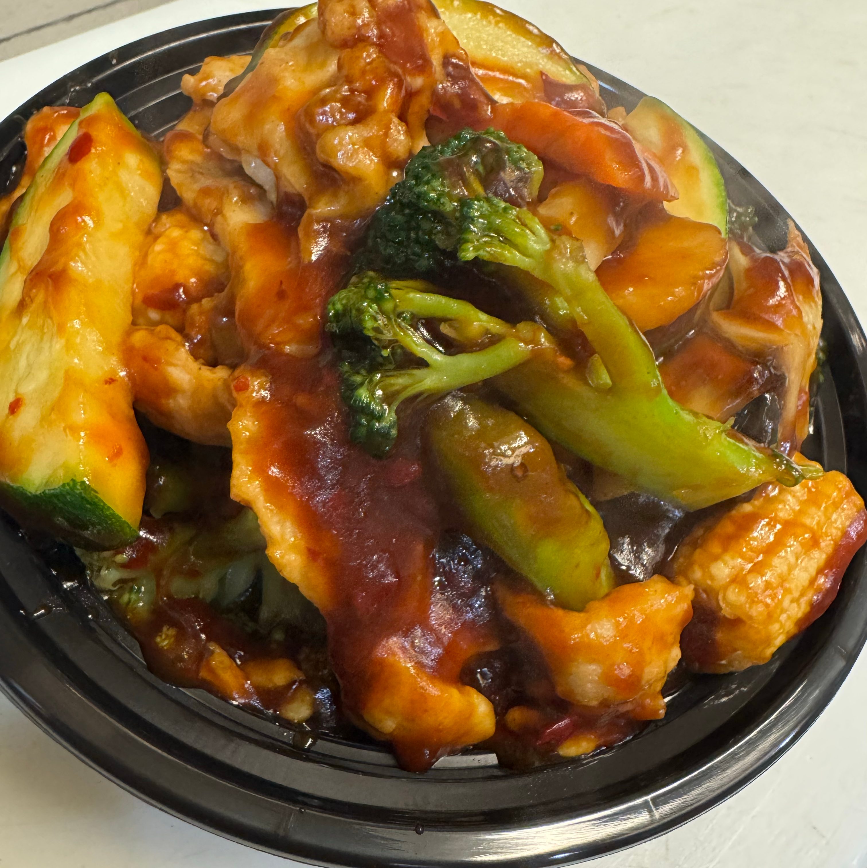 Chicken with Chef's Garlic Sauce.